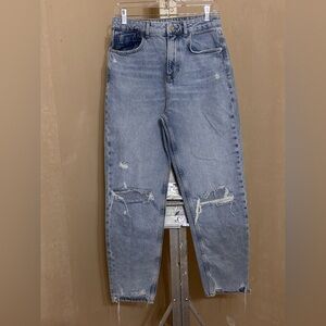 Zara Distressed Light Blue Women's Jeans Sz6